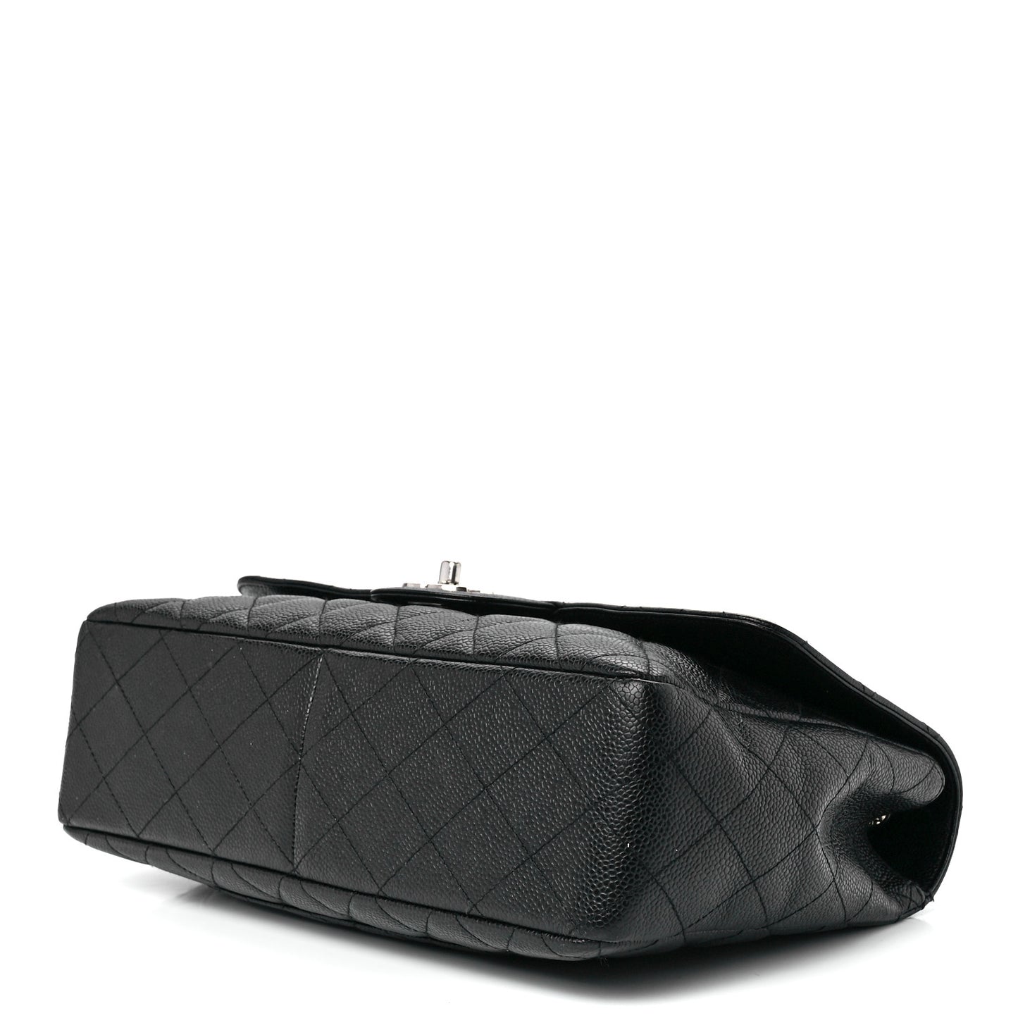 Caviar Quilted Jumbo Single Flap Black