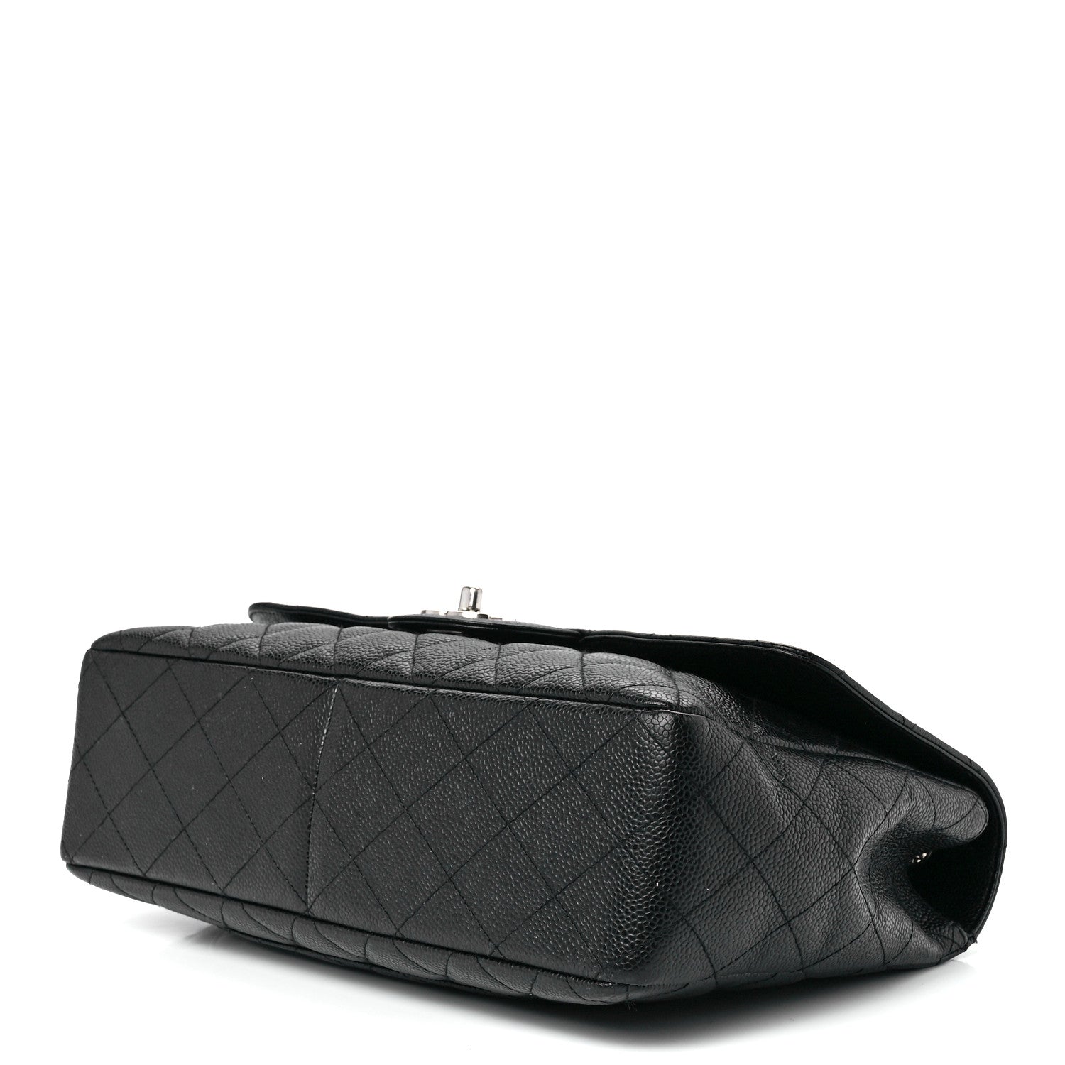 Chanel Caviar Quilted Jumbo Single Flap Black 10 of 12