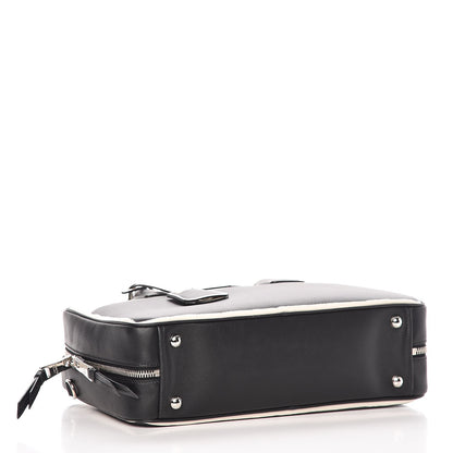 Prada Calfskin Shadow Bowler Black White 4 of 6