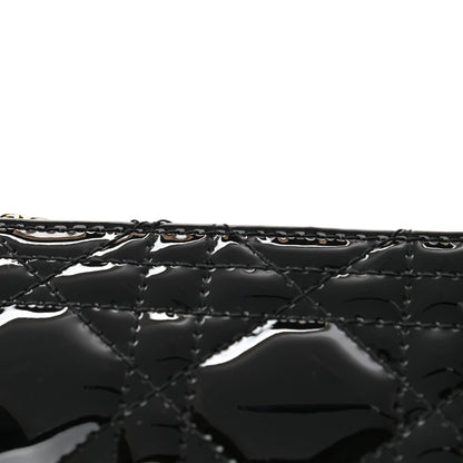 Christian Dior Patent Cannage Lady Dior Key Pouch Black 8 of 9