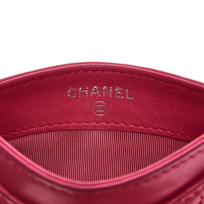 Chanel Lambskin Quilted Card Holder Fuchsia 6 of 12
