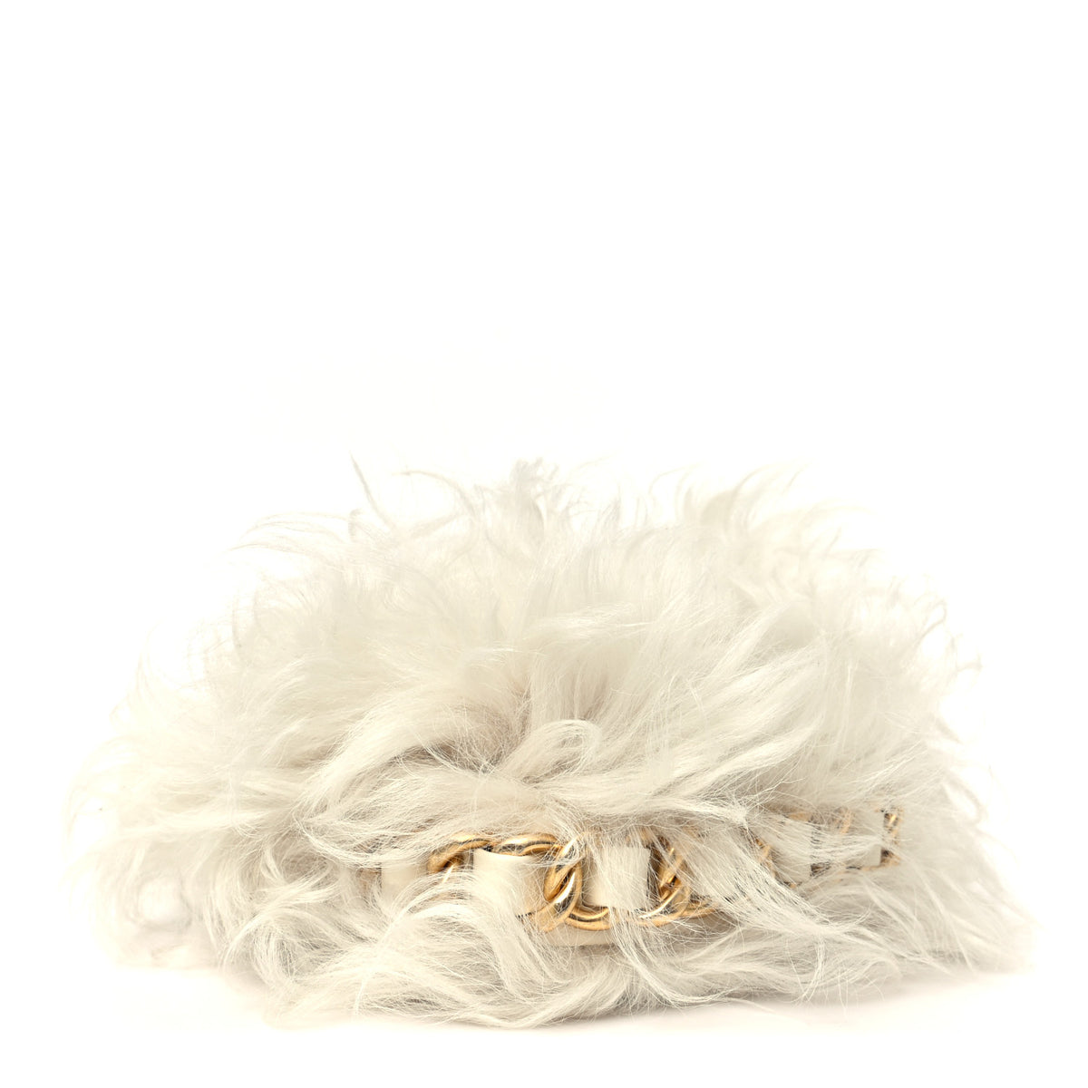 Chanel Shearling Lambskin Flap White 4 of 10