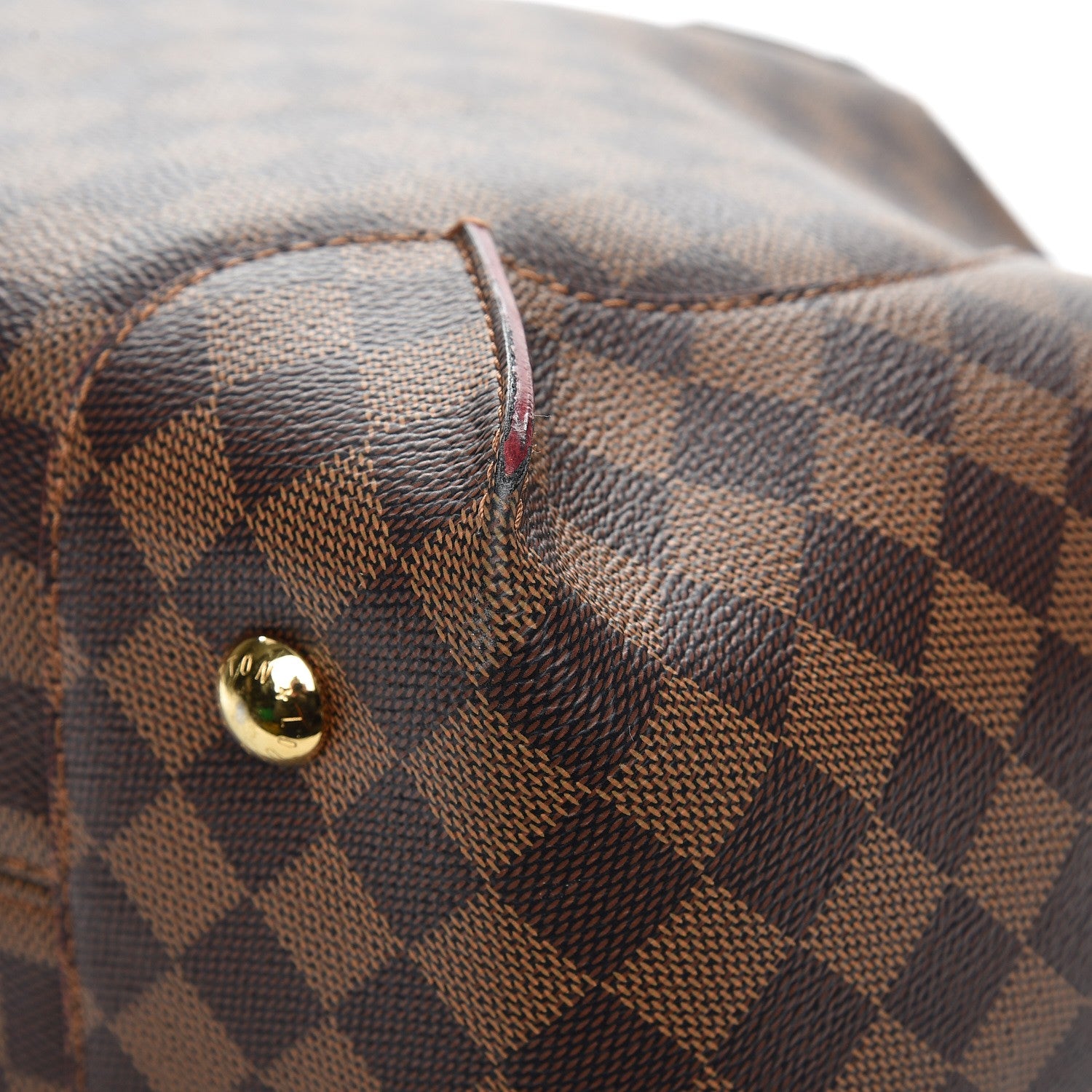 Louis Vuitton Damier Ebene Caissa Hobo Cherry 11 of 11