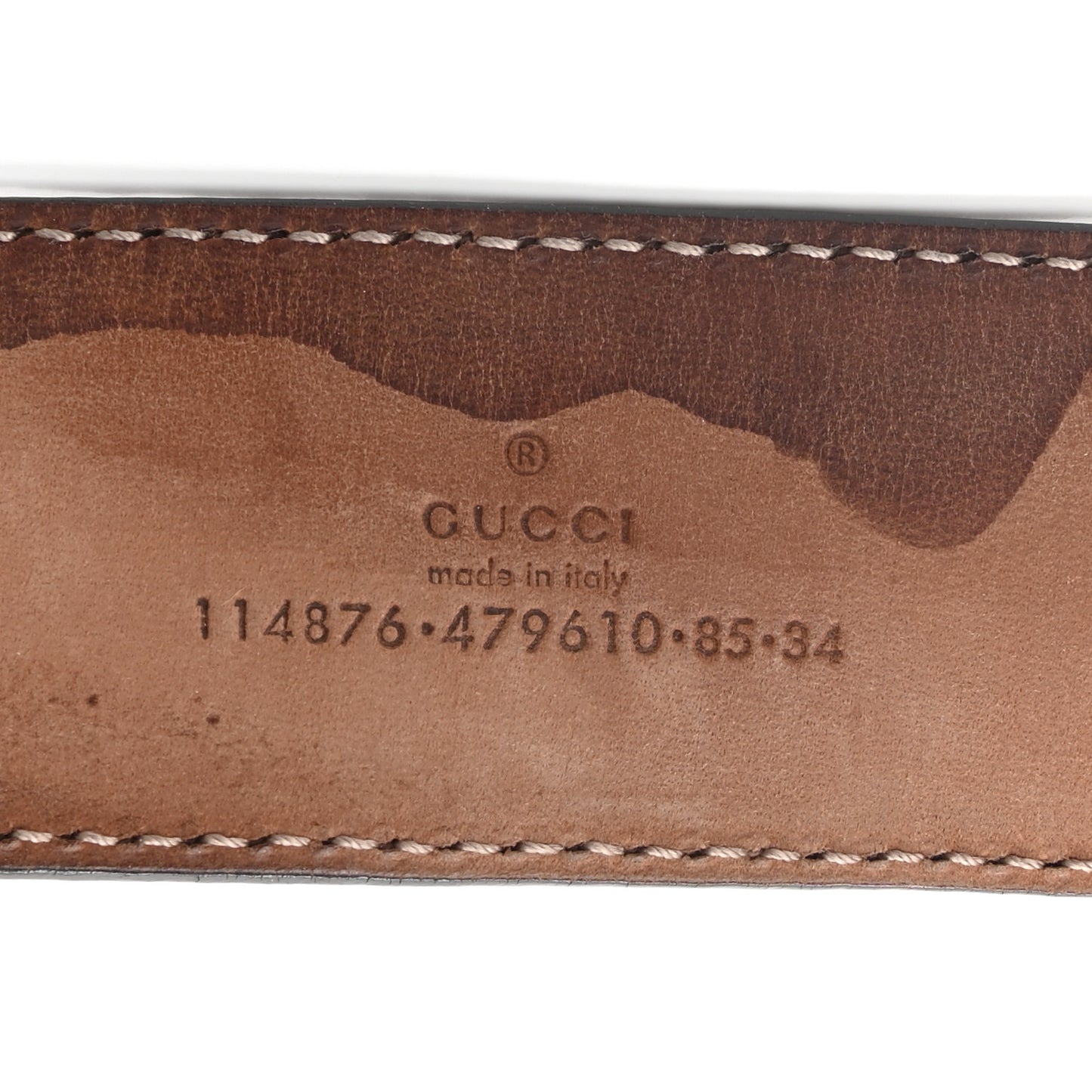 Guccissima Interlocking G Belt 85 34 Winter Rose