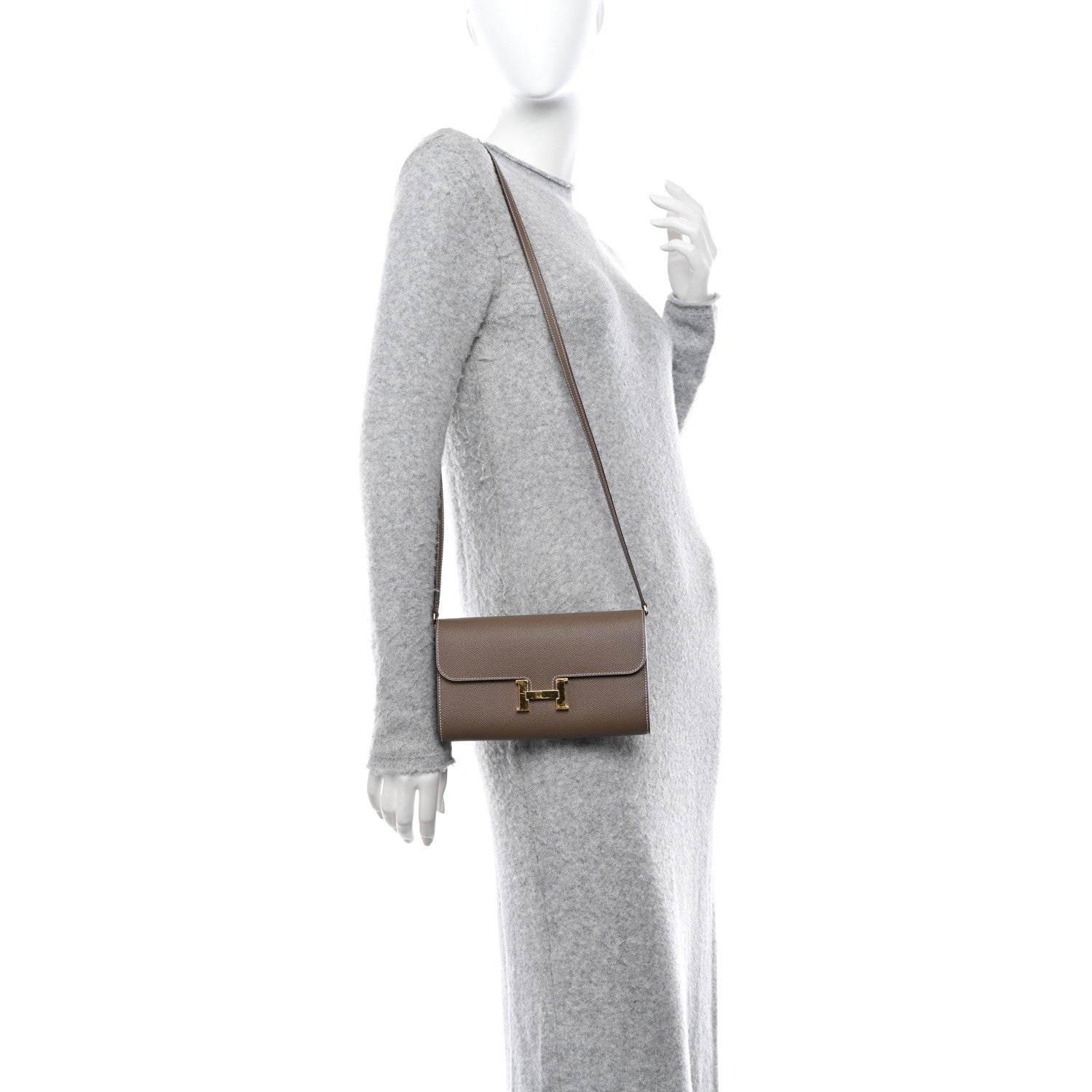Hermes Epsom Constance Long To Go Wallet Etoupe 2 of 11