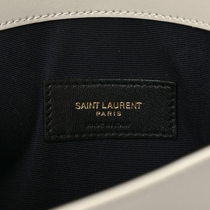 Saint Laurent Smooth Shiny Calfskin Uptown Pouch Crema Soft 6 of 6