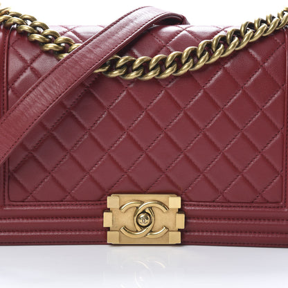 Chanel Lambskin Quilted Medium Boy Flap Red 7 of 11