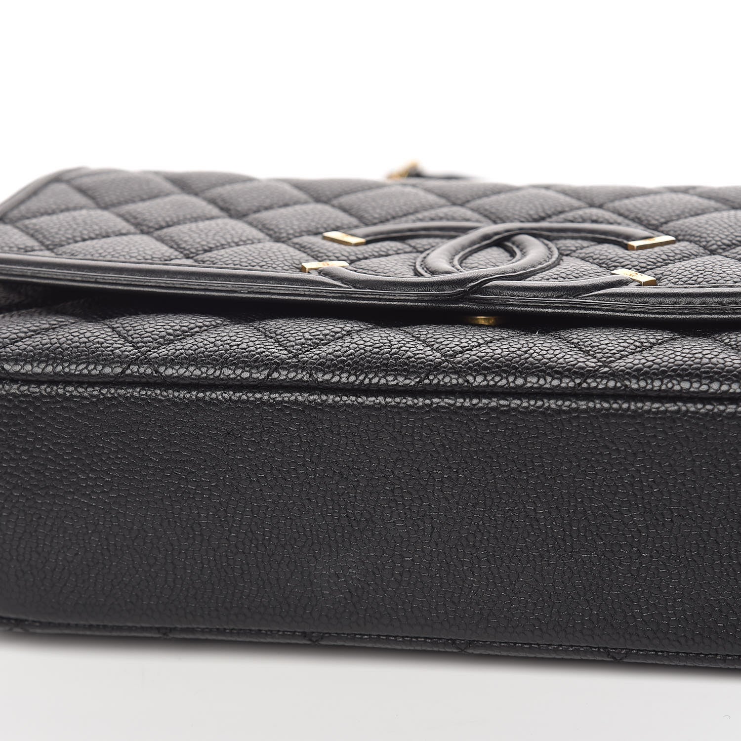 Chanel Caviar Quilted Medium CC Filigree Flap Black 11 of 11