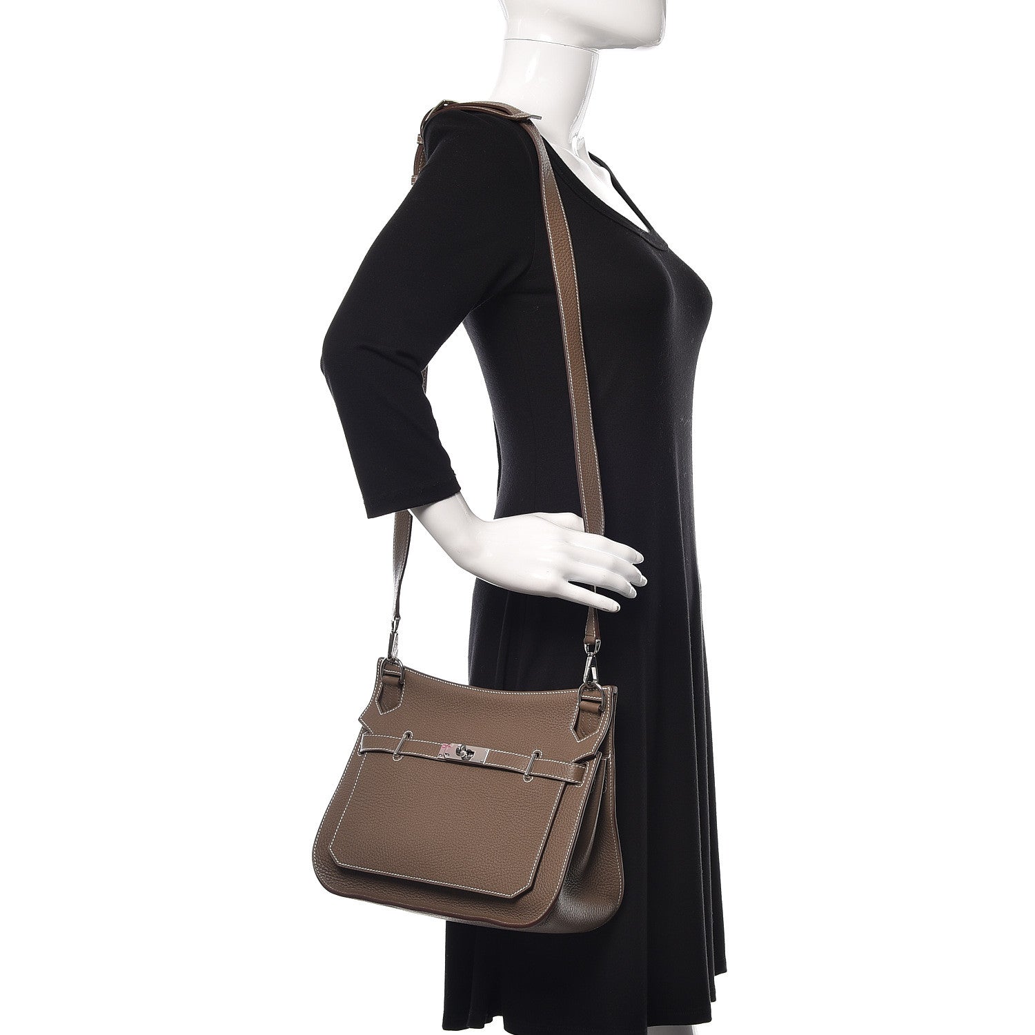 Hermes Taurillon Clemence Jypsiere 28 Gris Tourterelle 2 of 11