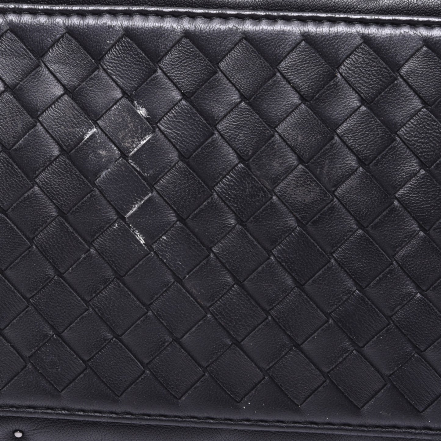 Nappa Intrecciato Microstuds Tote Black