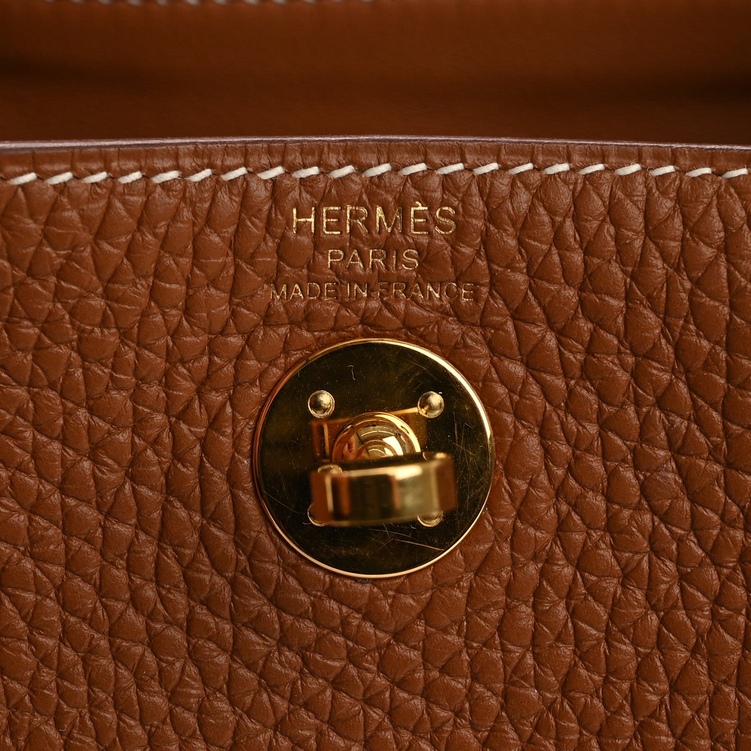 Hermes Taurillon Clemence Mini Lindy 20 Gold 11 of 12