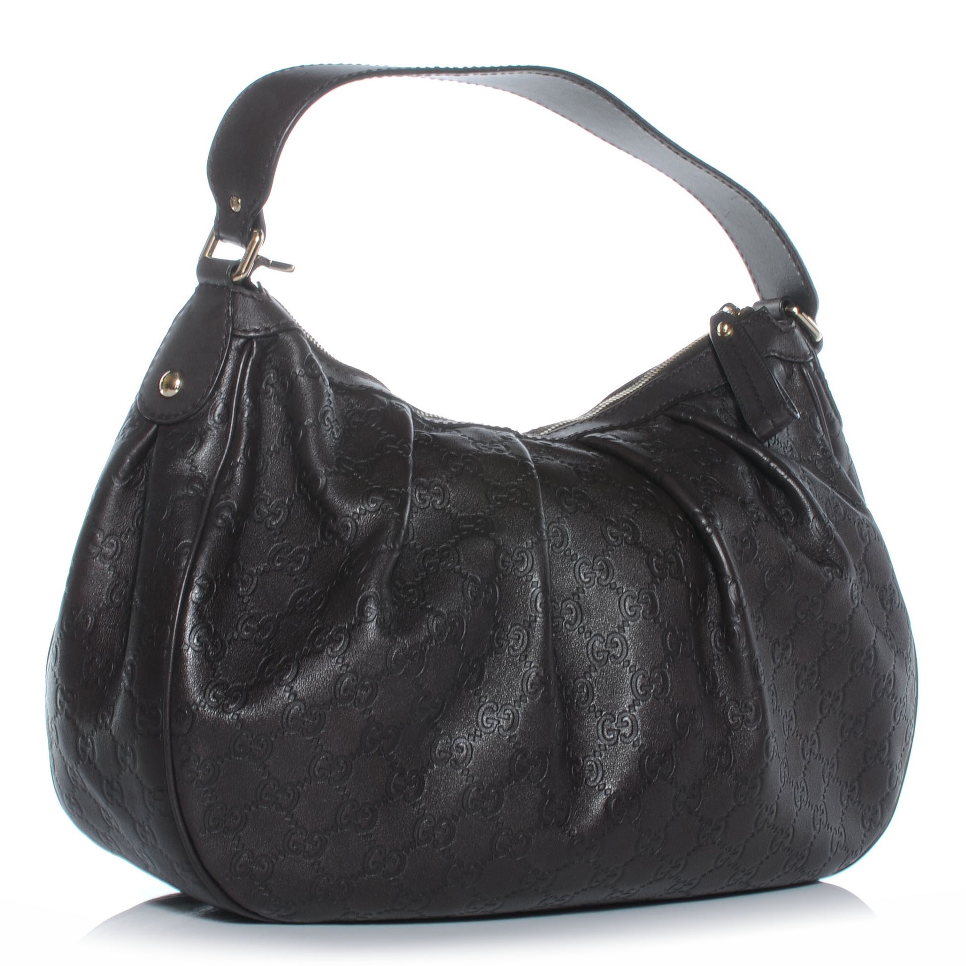 Gucci Guccissima Medium Sukey Hobo Dark Brown 3 of 7