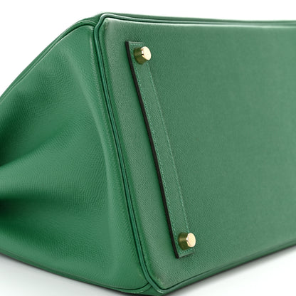 Hermes Epsom Birkin 35 Vert Vertigo 9 of 20