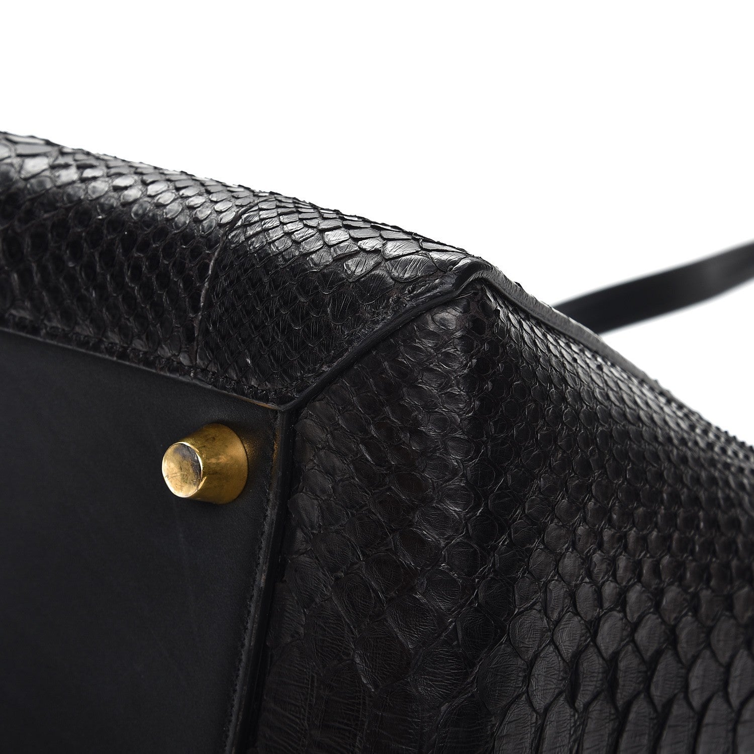 Celine Python Calfskin Mini Belt Bag Black 13 of 14