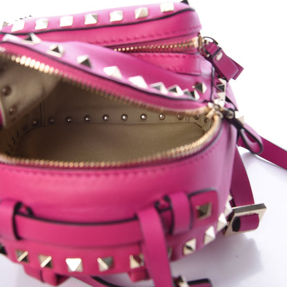 Valentino Garavani Calfskin Mini Rockstud Backpack Fuxia 5 of 7