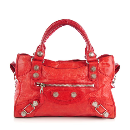 Balenciaga Chevre Giant 21 Silver Hardware City Tomate 1 of 8