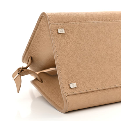 The Row Grained Calfskin Soft Margaux 10 Bag Silk 8 of 9