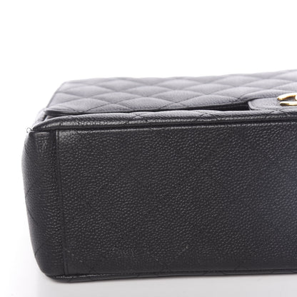 Chanel Caviar Quilted Maxi Double Flap Black 9 of 12
