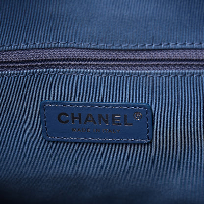 Chanel Aged Calfskin Quilted Medium Gabrielle Hobo Blue 5 of 12