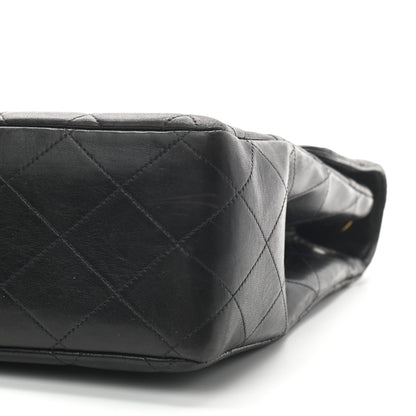Chanel Lambskin Quilted XL Jumbo Single Flap Black 10 of 13