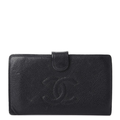 Chanel Caviar Timeless CC French Wallet Black 1 of 11