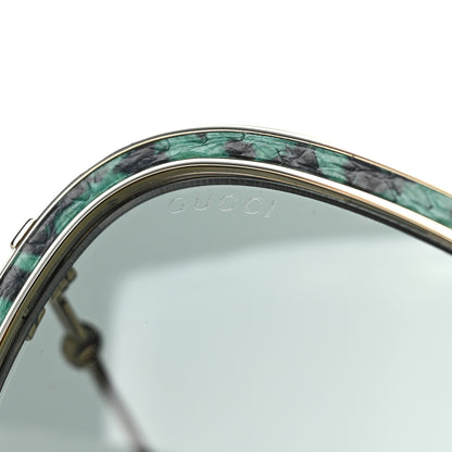 Gucci Snakeskin Print Metal Aviator Sunglasses GG0062S Multicolor 7 of 8