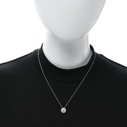 Roberto Coin 18K White Gold Diamond Disc Pendant Necklace 2 of 4