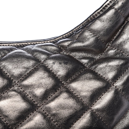 Burberry Metallic Calfskin Quilted Hoxton Hobo Nickel 11 of 16