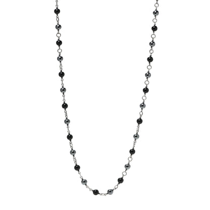 David Yurman Sterling Silver Black Onyx Hematite Bijoux Necklace 1 of 5