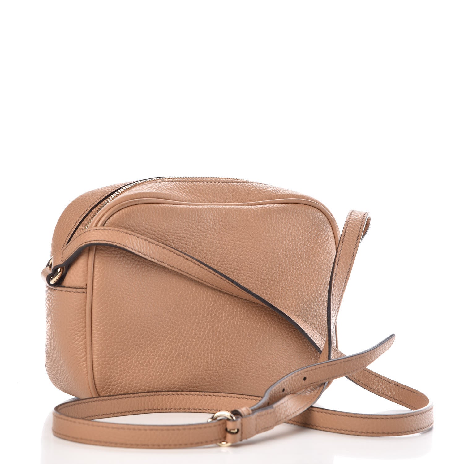 Gucci Pebbled Calfskin Small Soho Disco Bag Camelia 3 of 19