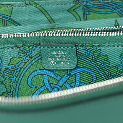 Hermes Epsom Silk'In Wallet Vert Vertigo 6 of 13