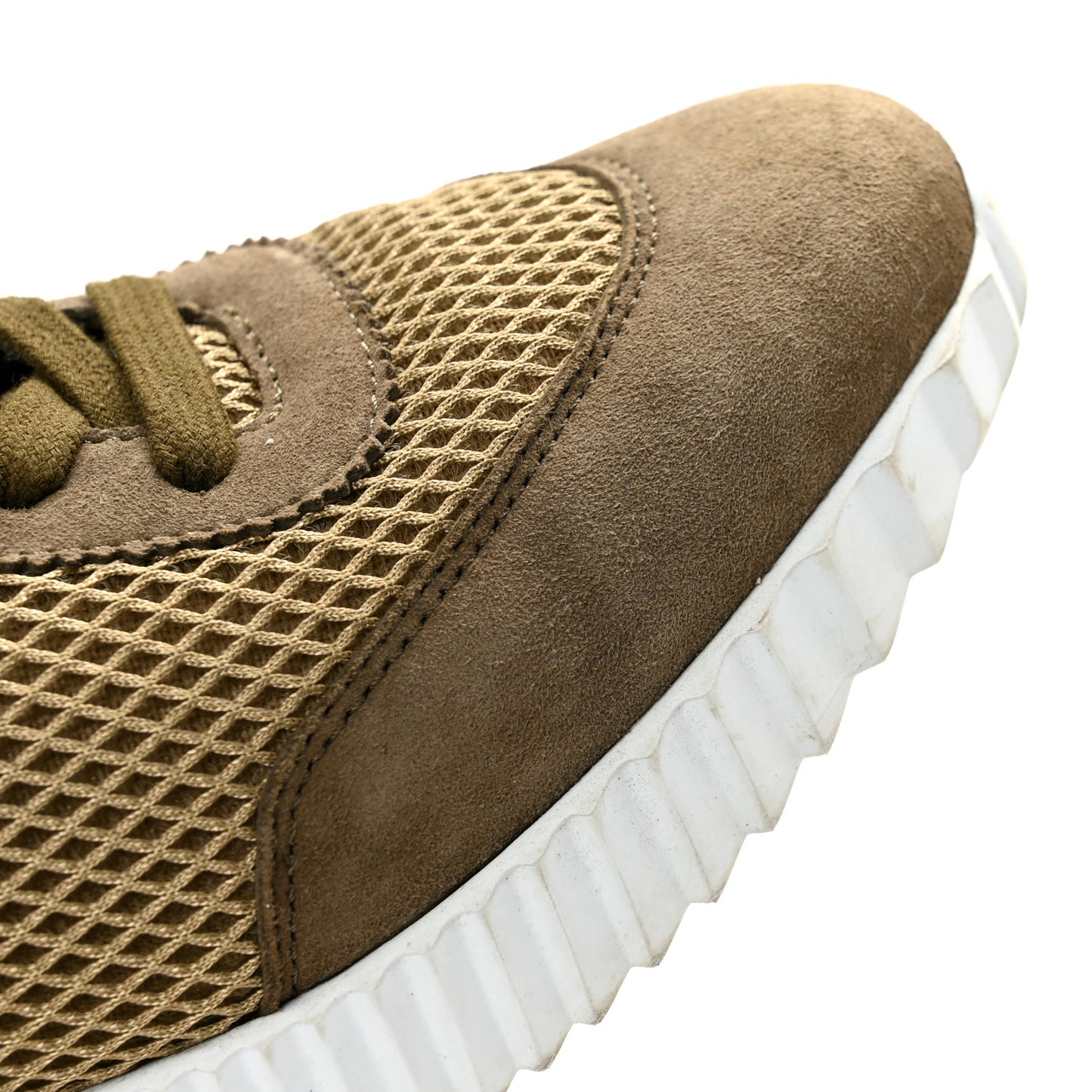 Air Mesh Suede Goatskin Bouncing Sneakers 37 Vert Toundra