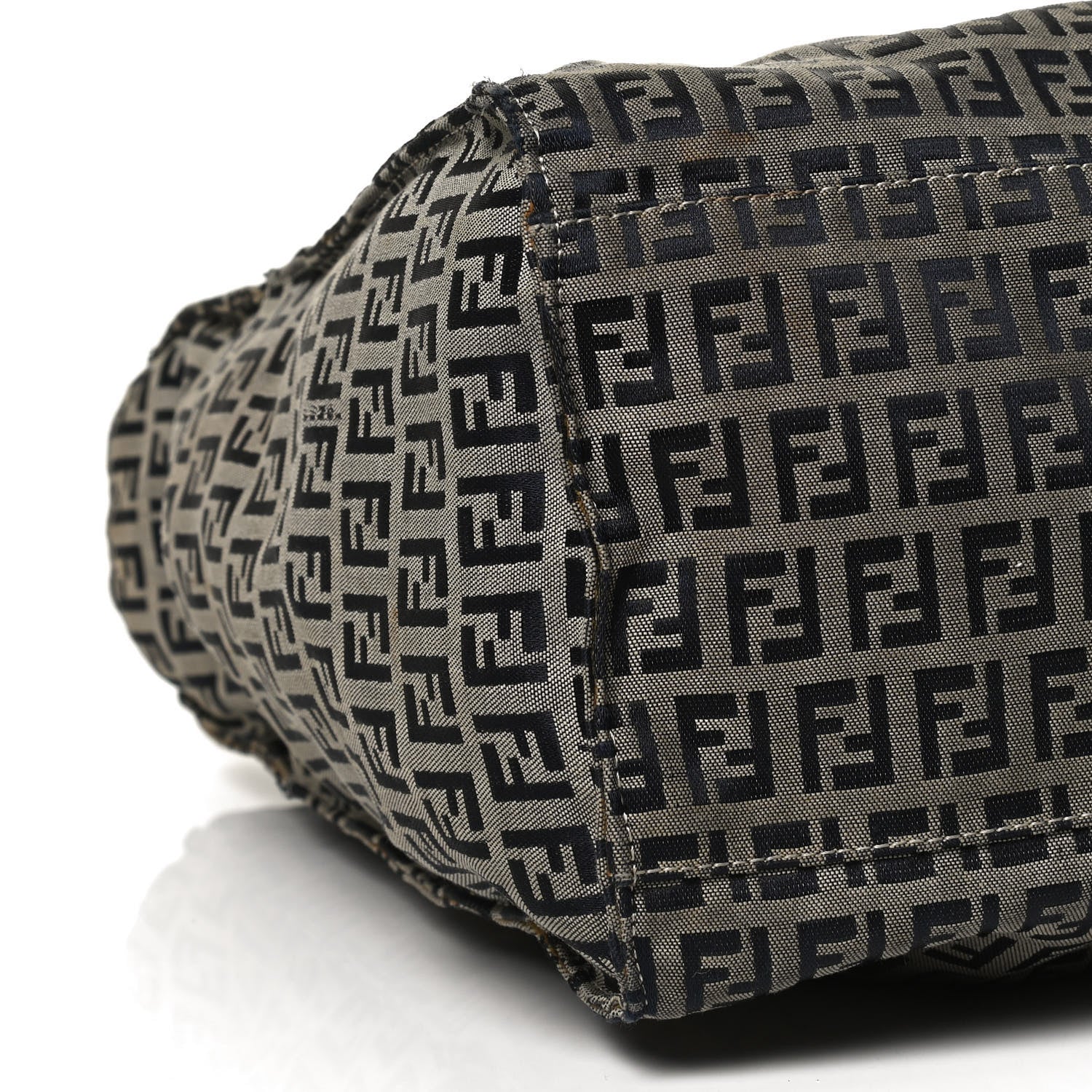 Fendi Zucchino Shopping Tote Navy 4 of 9
