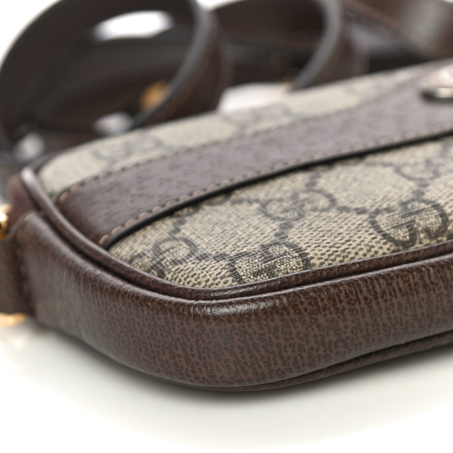 GG Supreme Monogram Web Mini Ophidia GG Bag Brown