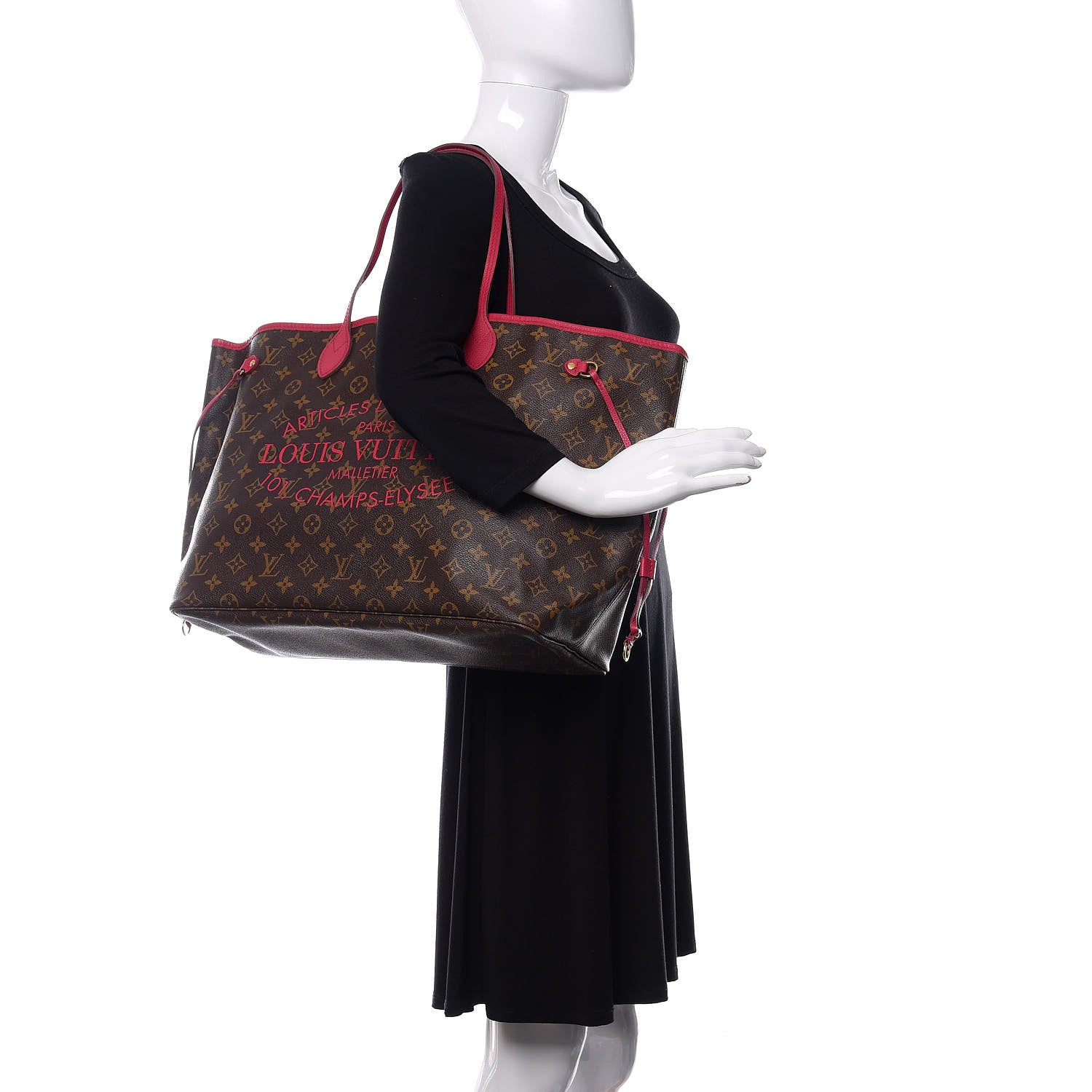 Louis Vuitton Monogram Articles de Voyage Ikat Neverfull GM Rose Indien 2 of 10