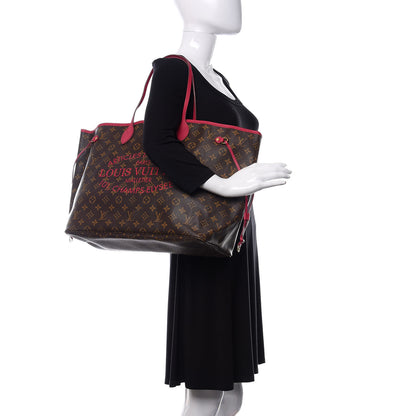 Louis Vuitton Monogram Articles de Voyage Ikat Neverfull GM Rose Indien 2 of 10