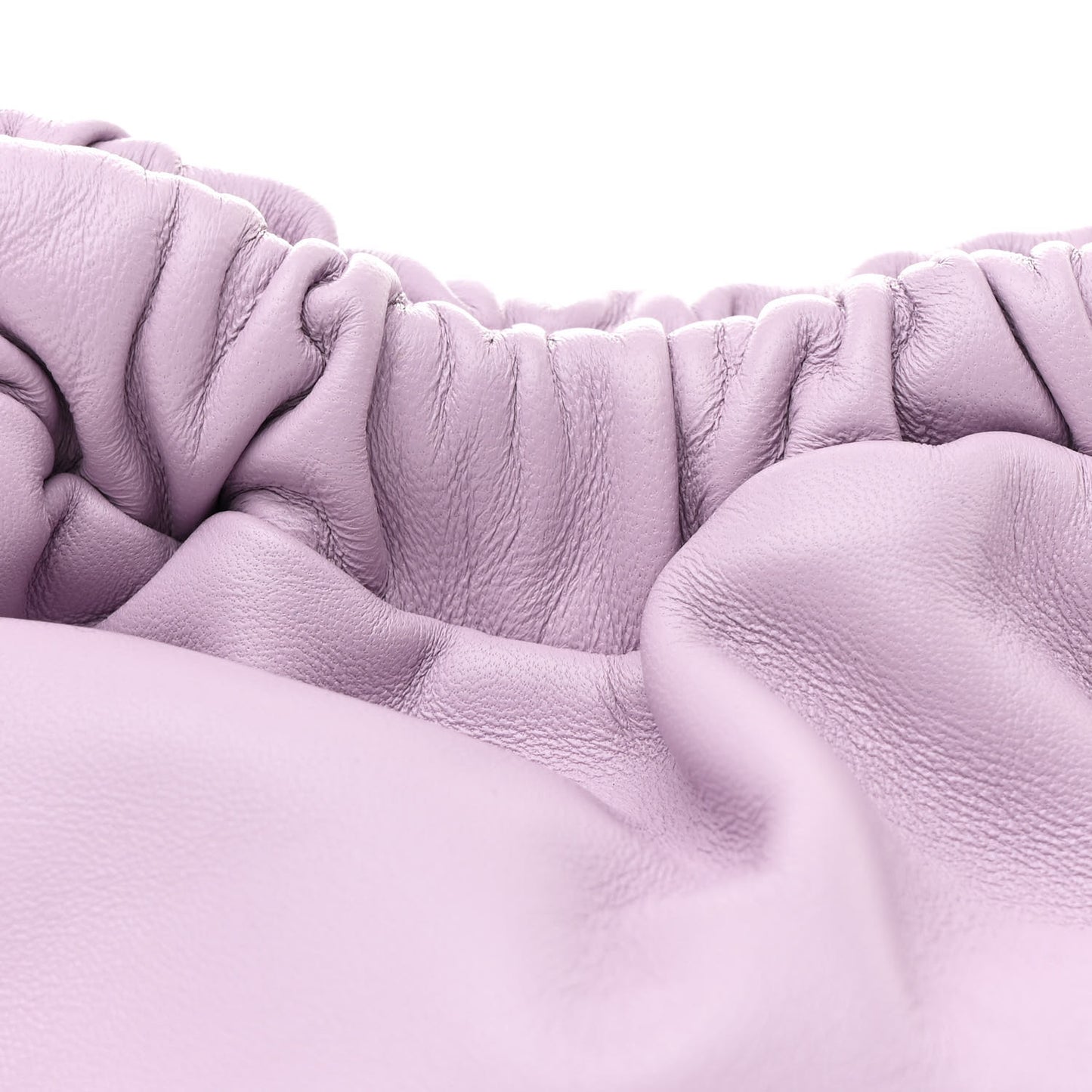 Lambskin Mini Cloud Clutch Lavender