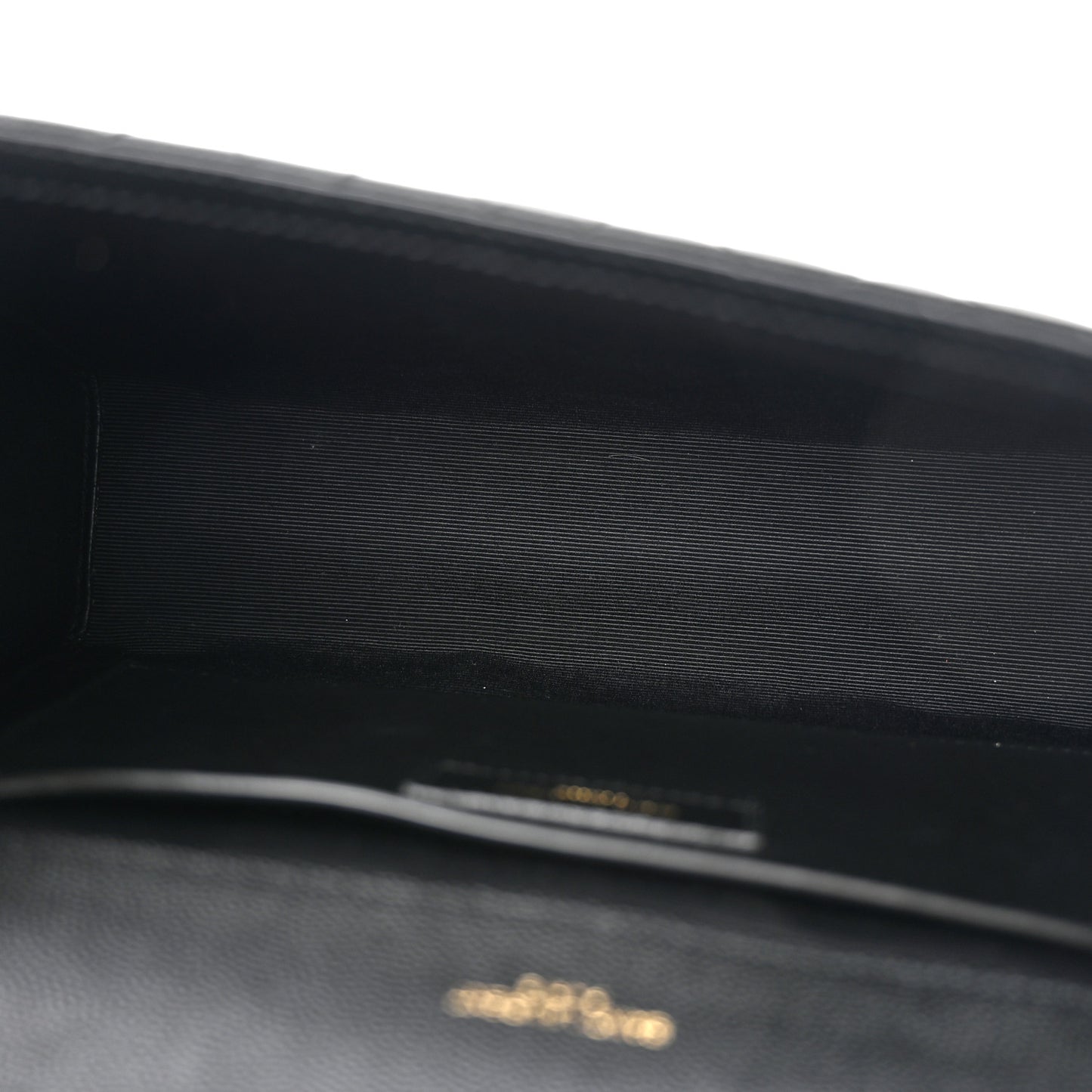 Grain De Poudre Textured Mixed Matelasse Triquilt Medium Monogram Satchel Black