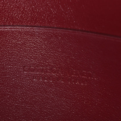 Bottega Veneta Nappa Maxi Intrecciato Cassette Flat Zip Medium Pouch Bordeaux 6 of 7
