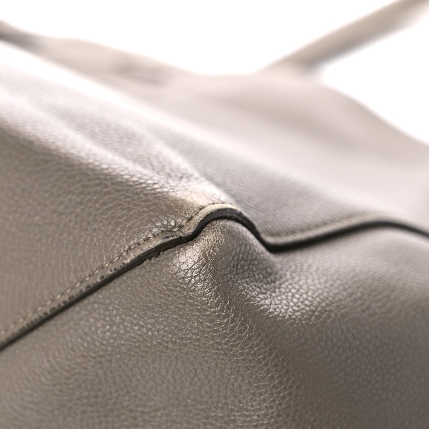 Celine Soft Grained Calfskin Small Belt Cabas Phantom Taupe 11 of 27
