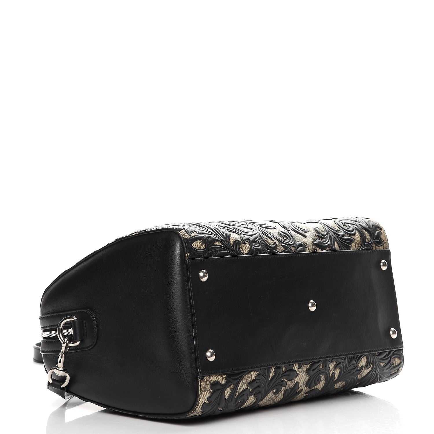 Gucci GG Supreme Monogram Arabesque Medium Boston Black 5 of 11
