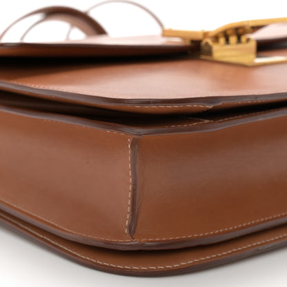 Celine Natural Calfskin Medium Classic Box Flap Bag Tan 9 of 14
