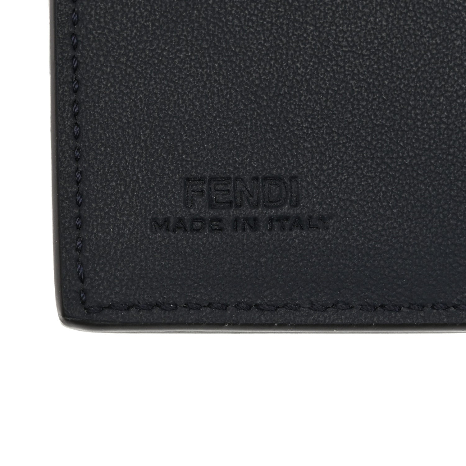 Fendi Cuoio Romano Vitello Grace Micro Peekaboo Tri-Fold Wallet Mirto Dark Blue 6 of 8