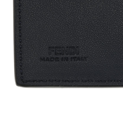Fendi Cuoio Romano Vitello Grace Micro Peekaboo Tri-Fold Wallet Mirto Dark Blue 6 of 8
