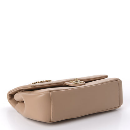 Chanel Lambskin A Real Catch Flap Bag Beige 5 of 11