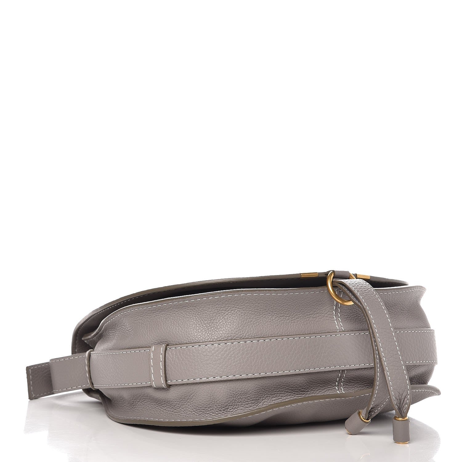 Chloe Calfskin Medium Marcie Round Crossbody Bag Cashmere Grey 4 of 7