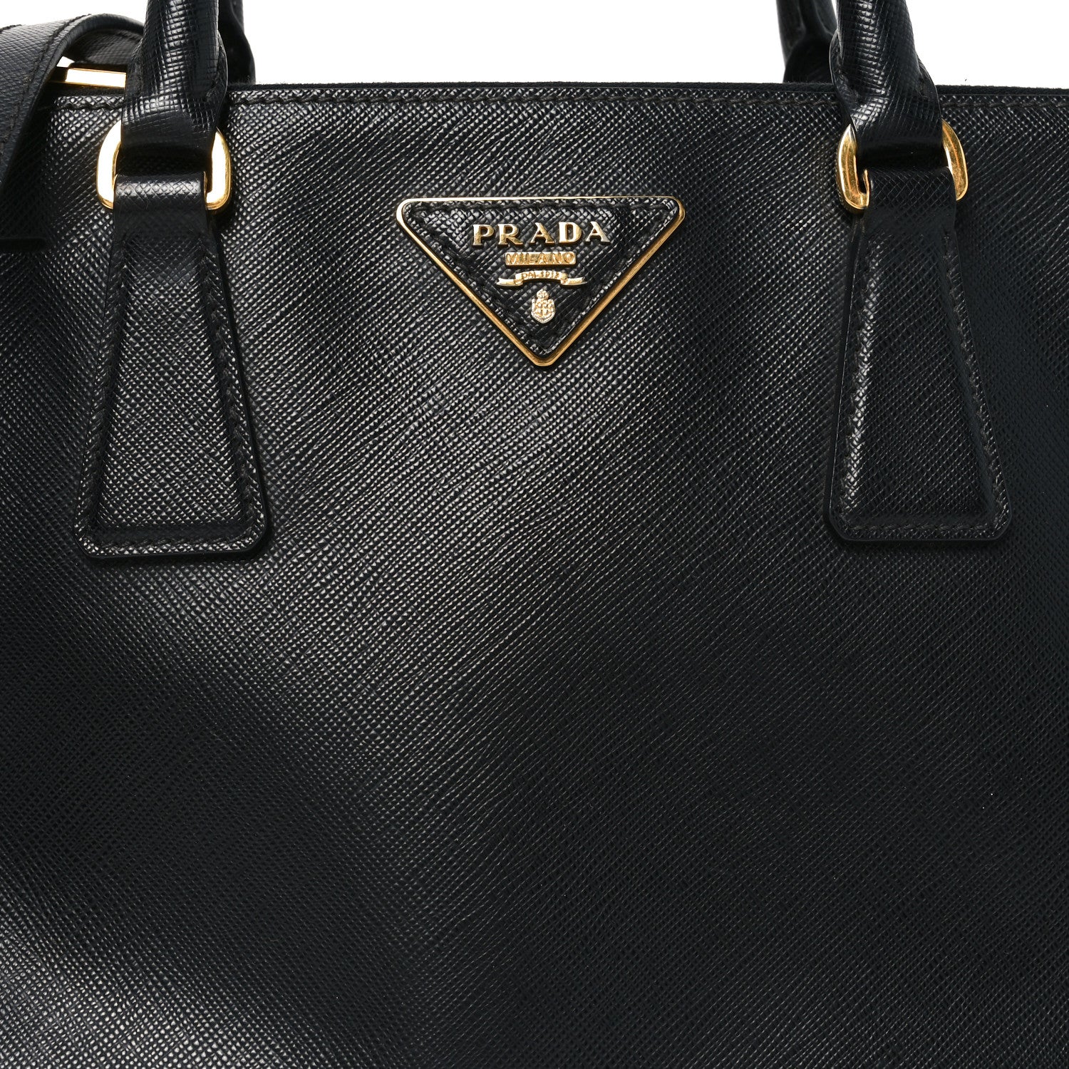Prada Saffiano Small Galleria Double Zip Tote Black 7 of 10
