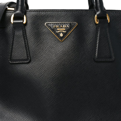 Prada Saffiano Small Galleria Double Zip Tote Black 7 of 10