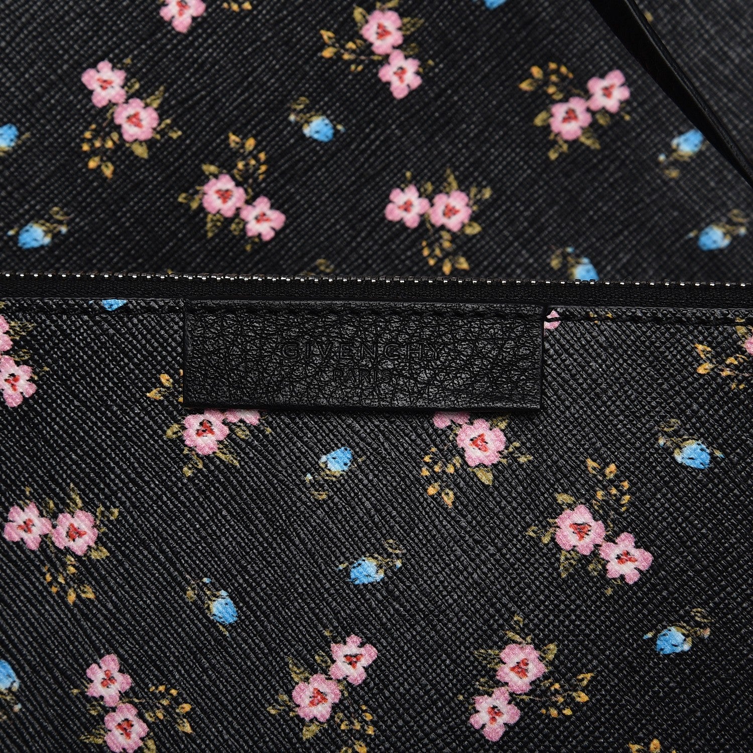 Givenchy Coated Canvas Hibiscus Print Medium Stargate Shopper Tote Black Multicolor 8 of 8