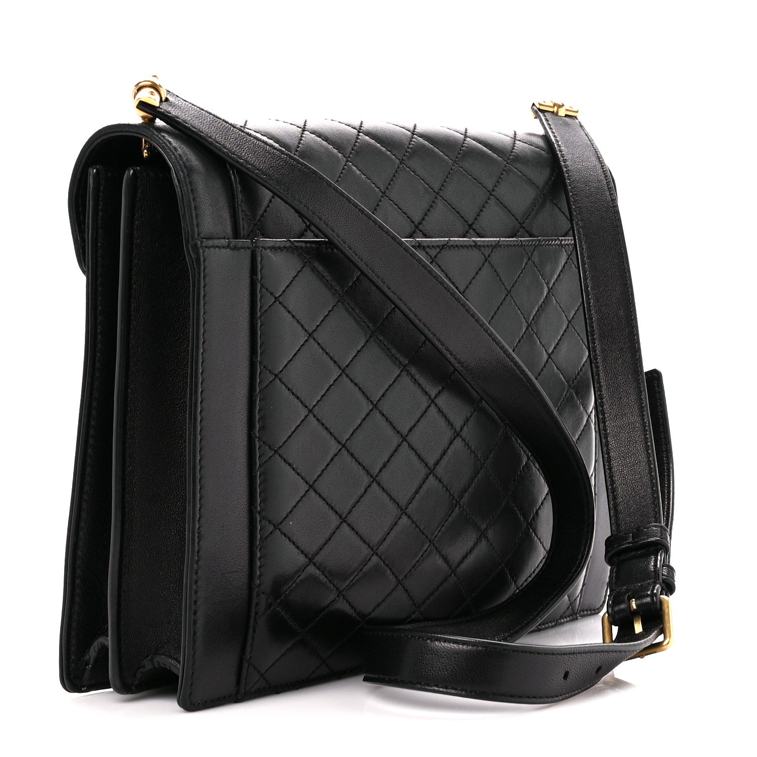 Saint Laurent Lambskin Quilted Mini Gaby Satchel Black 3 of 11